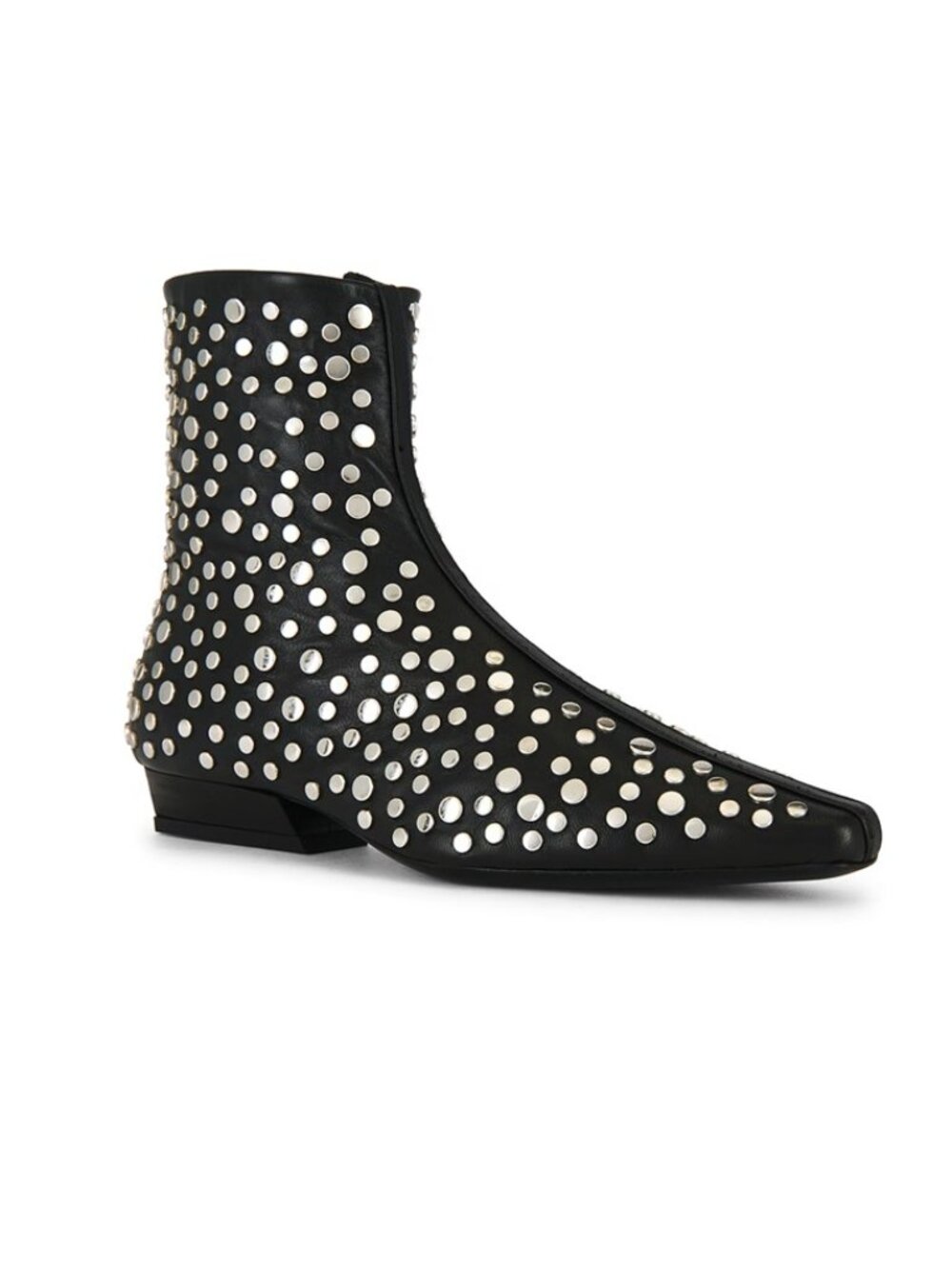 STAUD Wally 25MM Rivets Leather Ankle Boots NEW - Picture 2 of 8